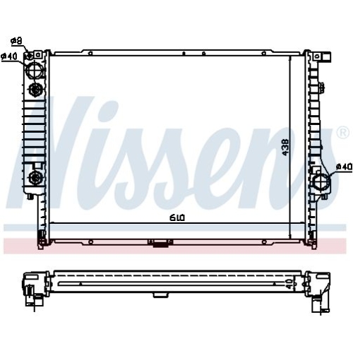 NISSENS Kühler, Motorkühlung