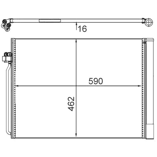 MAHLE Kondensator, Klimaanlage BEHR *** PREMIUM LINE ***