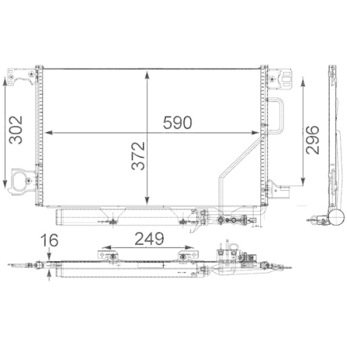 MAHLE Kondensator, Klimaanlage BEHR *** PREMIUM LINE ***