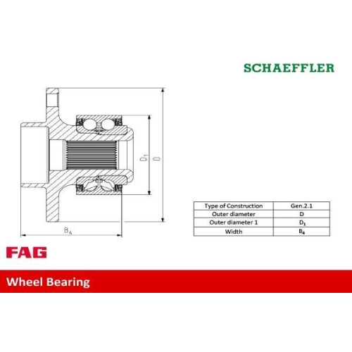 Schaeffler FAG Radlagersatz