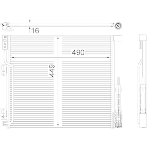 MAHLE Kondensator, Klimaanlage BEHR *** PREMIUM LINE ***