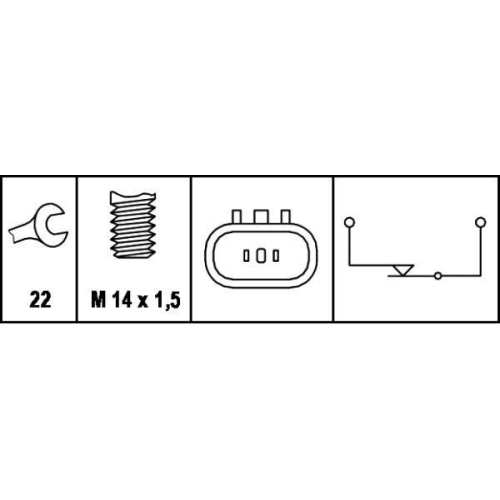 HELLA Schalter, Rückfahrleuchte