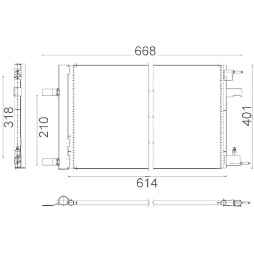 MAHLE Kondensator, Klimaanlage BEHR *** PREMIUM LINE ***