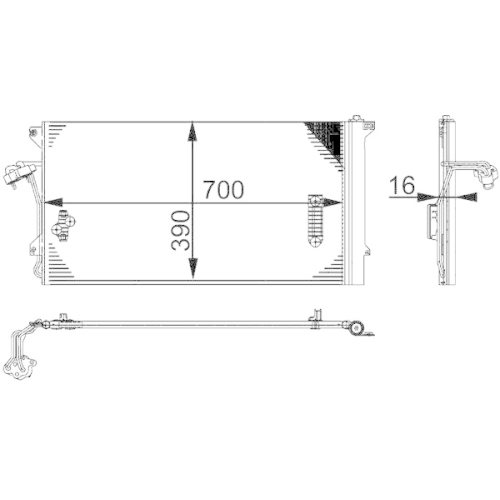 MAHLE Kondensator, Klimaanlage BEHR *** PREMIUM LINE ***