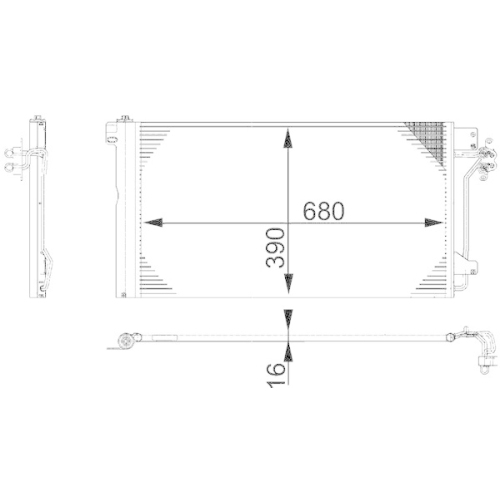 MAHLE Kondensator, Klimaanlage BEHR *** PREMIUM LINE ***