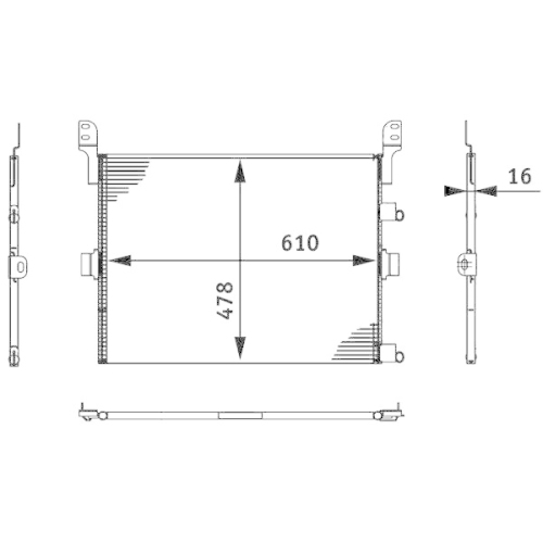 MAHLE Kondensator, Klimaanlage BEHR *** PREMIUM LINE ***