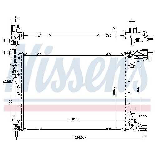 NISSENS Kühler, Motorkühlung