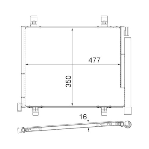 MAHLE Kondensator, Klimaanlage BEHR *** PREMIUM LINE ***