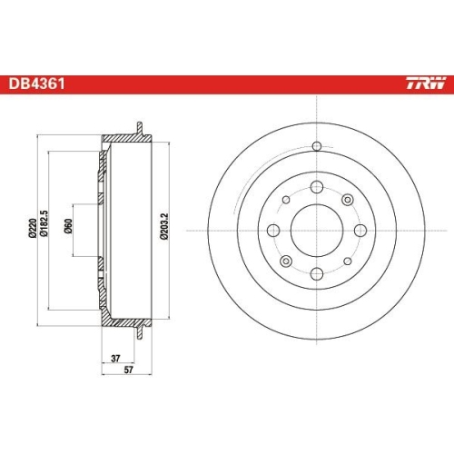 TRW Bremstrommel