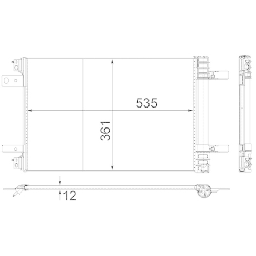 MAHLE Kondensator, Klimaanlage BEHR *** PREMIUM LINE ***