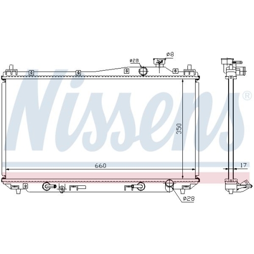 NISSENS Kühler, Motorkühlung