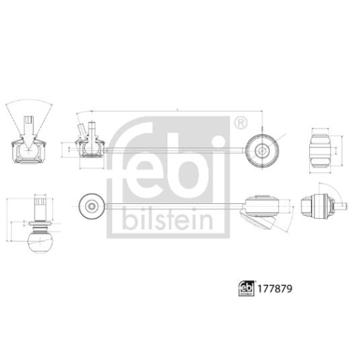 FEBI BILSTEIN Stange/Strebe, Stabilisator