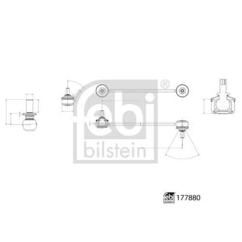 FEBI BILSTEIN Stange/Strebe, Stabilisator