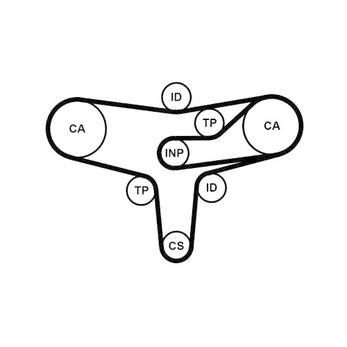 CONTINENTAL CTAM Zahnriemensatz