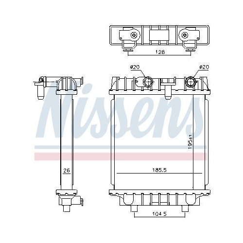 NISSENS Kühler, Motorkühlung