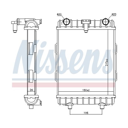 NISSENS Kühler, Motorkühlung