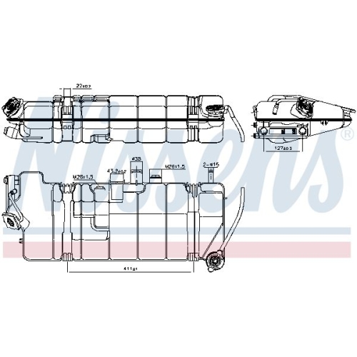 NISSENS Ausgleichsbehälter, Kühlmittel ** FIRST FIT **