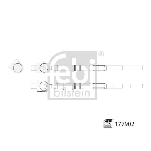 FEBI BILSTEIN Axialgelenk, Spurstange