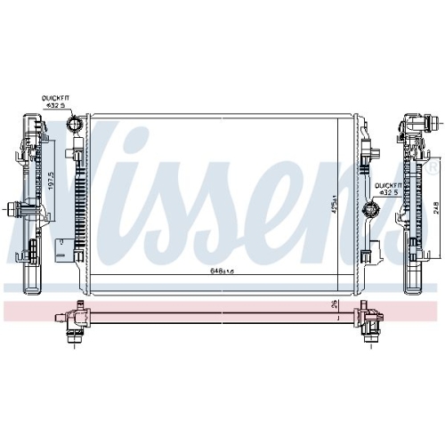 NISSENS Kühler, Motorkühlung ** FIRST FIT **