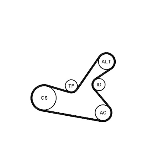 CONTINENTAL CTAM Keilrippenriemensatz