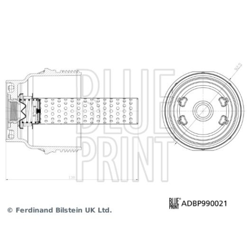 BLUE PRINT Deckel, Ölfiltergehäuse Blue Print Solution