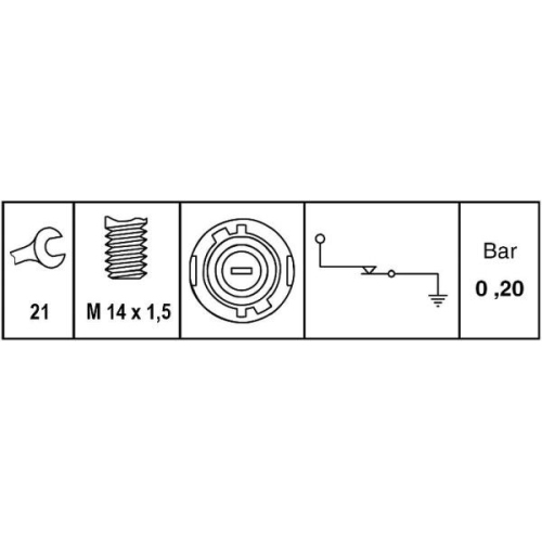 HELLA Öldruckschalter