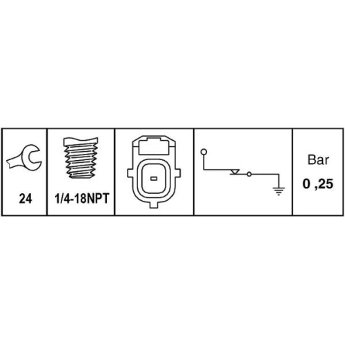 HELLA Öldruckschalter