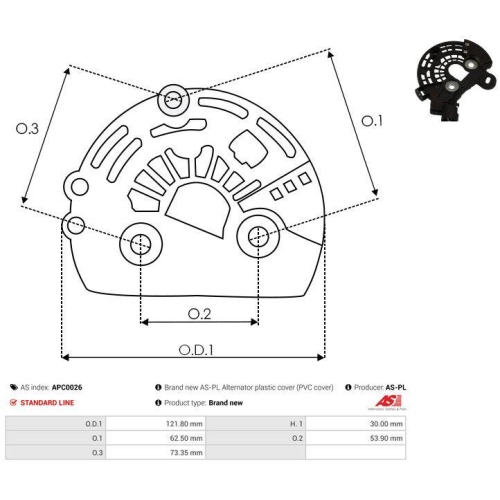 AS-PL Schutzkappe, Generator AS