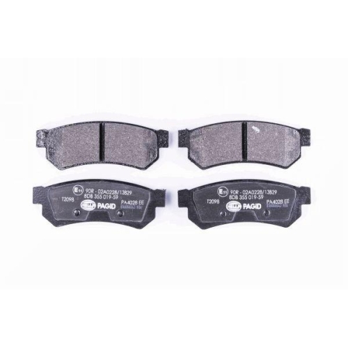 HELLA PAGID Bremsbelagsatz, Scheibenbremse