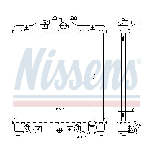 NISSENS Kühler, Motorkühlung ** FIRST FIT **