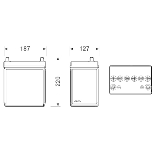 EXIDE Starterbatterie EXCELL