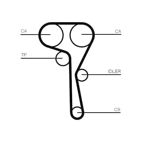 CONTINENTAL CTAM Zahnriemen