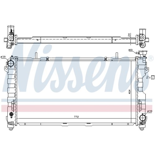 NISSENS Kühler, Motorkühlung