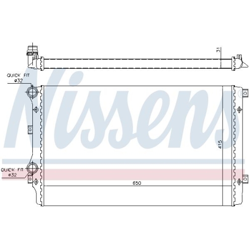 NISSENS Kühler, Motorkühlung ** FIRST FIT **