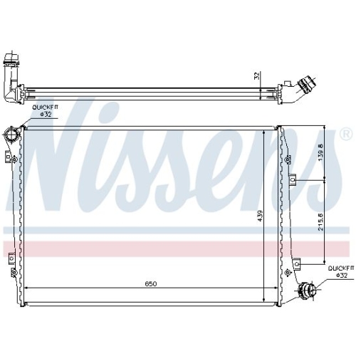 NISSENS Kühler, Motorkühlung ** FIRST FIT **