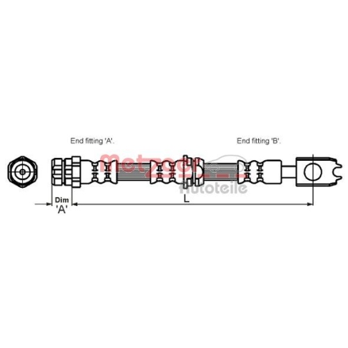 METZGER Bremsschlauch