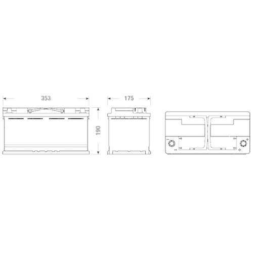 EXIDE Starterbatterie EFB