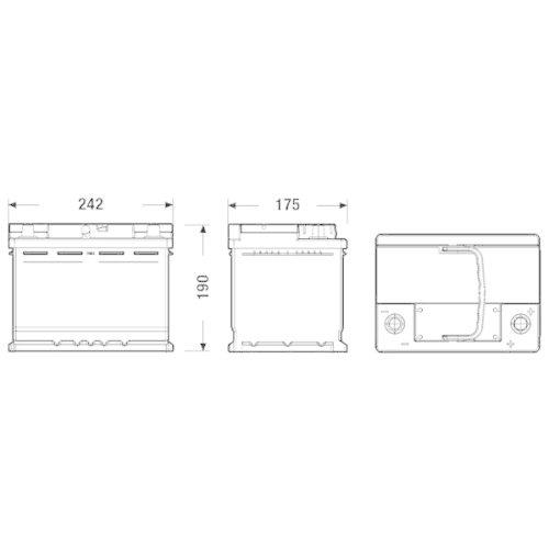 EXIDE Starterbatterie EFB