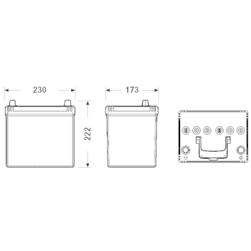 EXIDE Starterbatterie EFB