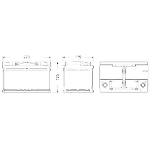 EXIDE Starterbatterie EFB