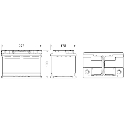 EXIDE Starterbatterie EFB