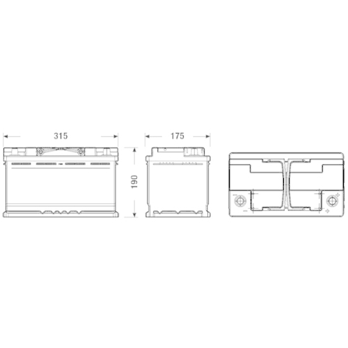 EXIDE Starterbatterie EFB