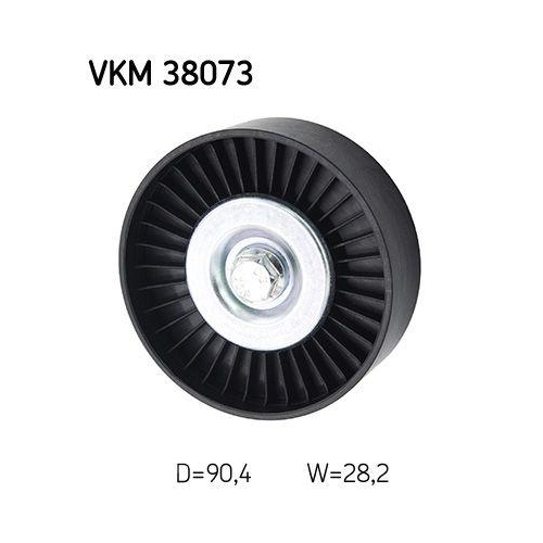 SKF Umlenk-/F&uuml;hrungsrolle, Keilrippenriemen