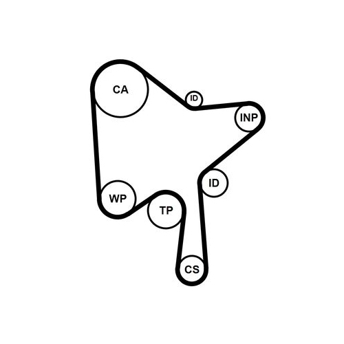 CONTINENTAL CTAM Zahnriemen