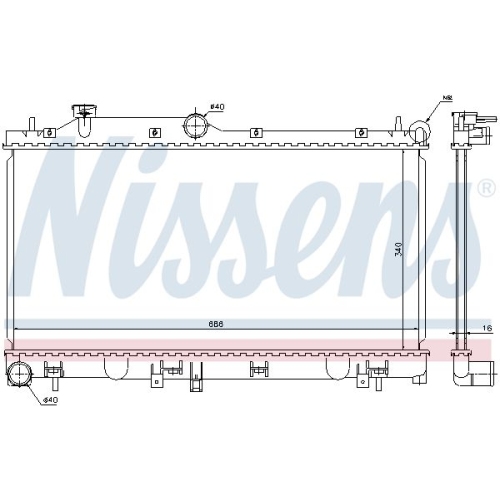 NISSENS Kühler, Motorkühlung