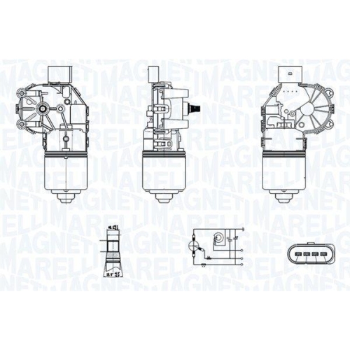 MAGNETI MARELLI Wischermotor
