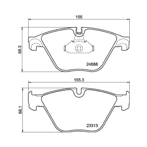 TEXTAR Bremsbelagsatz, Scheibenbremse Q+