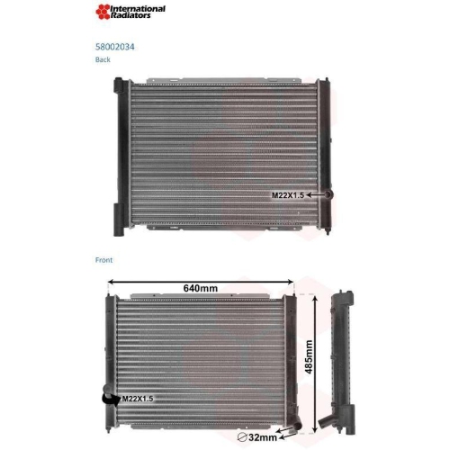 VAN WEZEL K&uuml;hler, Motork&uuml;hlung