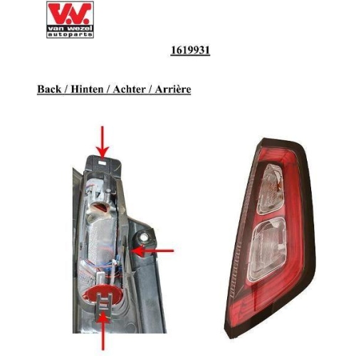 VAN WEZEL Heckleuchte