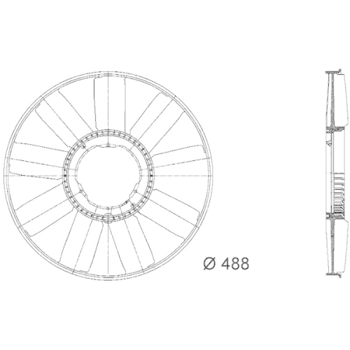 MAHLE Lüfterrad, Motorkühlung BEHR *** PREMIUM LINE ***